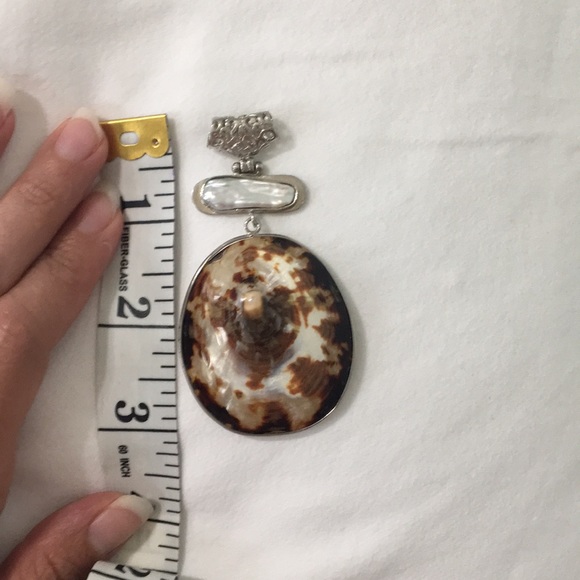 Brown and cream pendant - Picture 3 of 9
